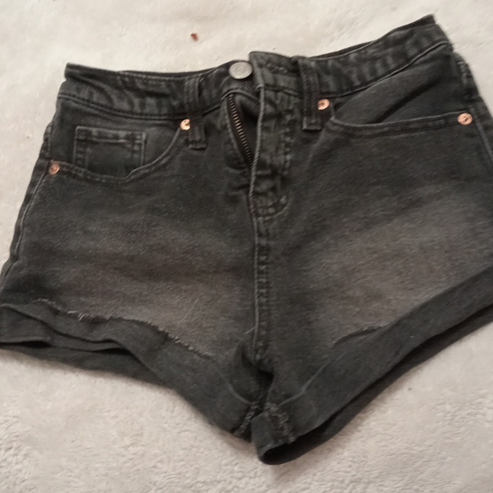 Black high rise denim